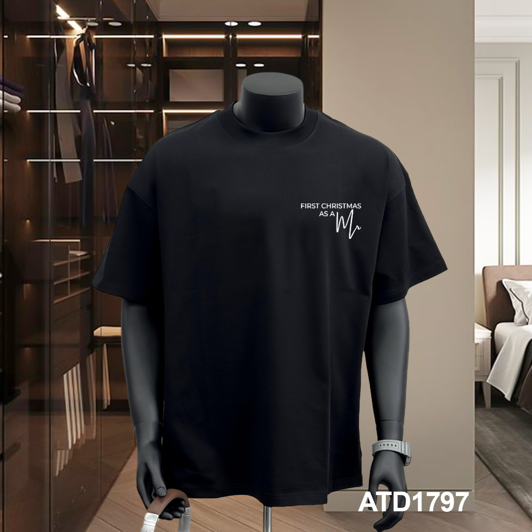 Áo phông nam giáng sinh noel form rộng cổ tròn vải cotton thoáng mát 1797 Miucho Iconic in Typography_thumbnail_9