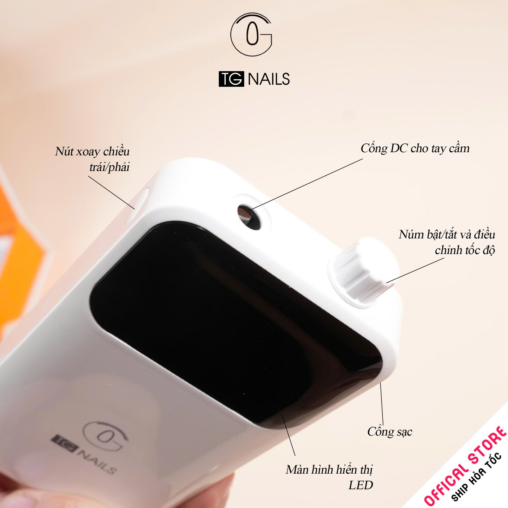Máy mài móng tay tích điện TG NAILS model PND550_thumbnail_4