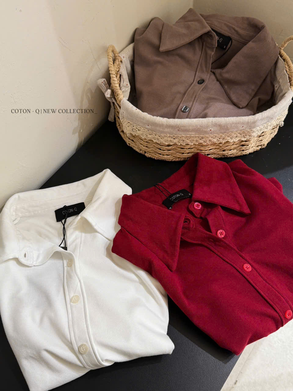 Áo thun ôm có cổ ( TRẮNG )_thumbnail_7