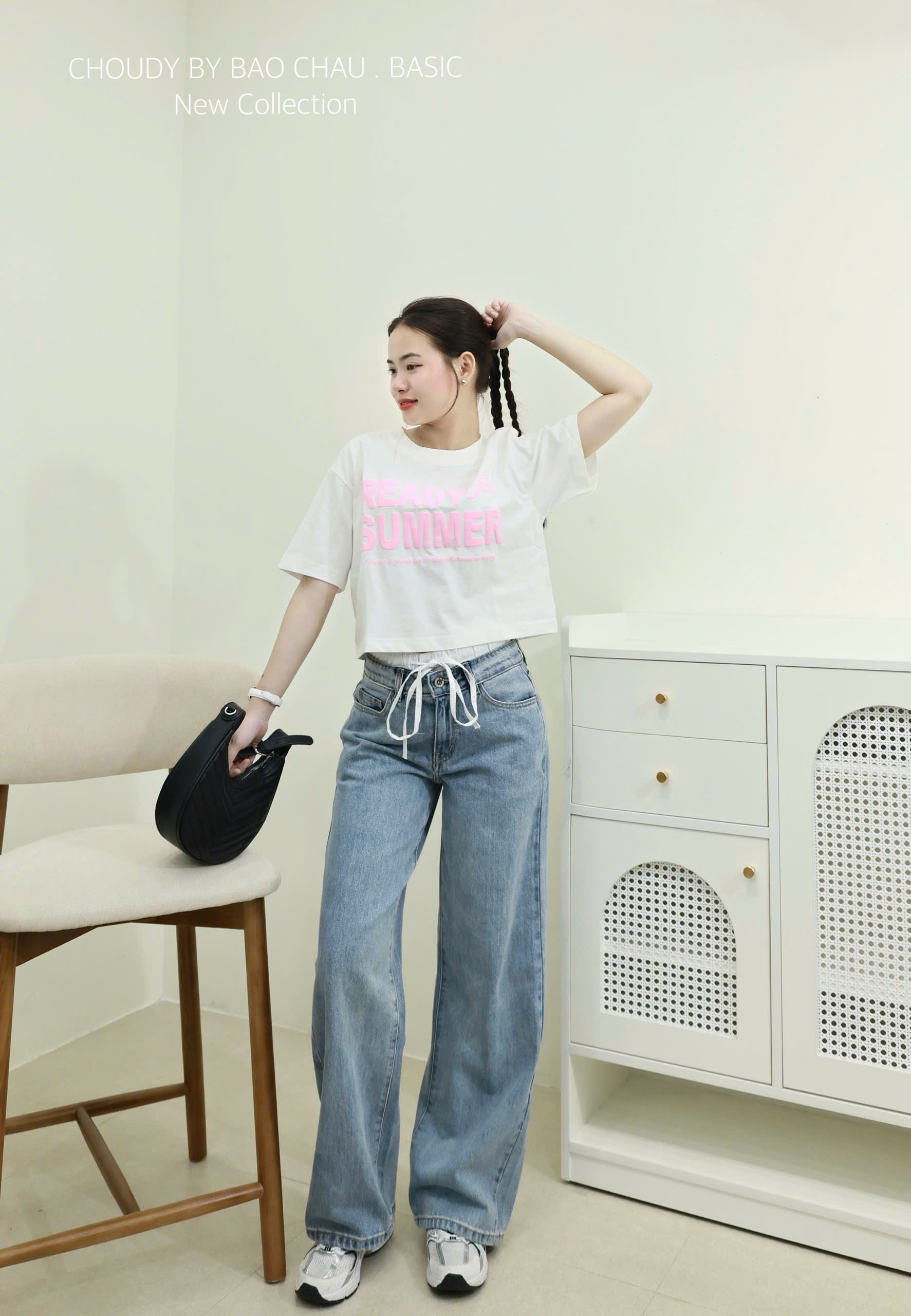 Q128 QUẦN JEAN SUÔNG  2 MÀU