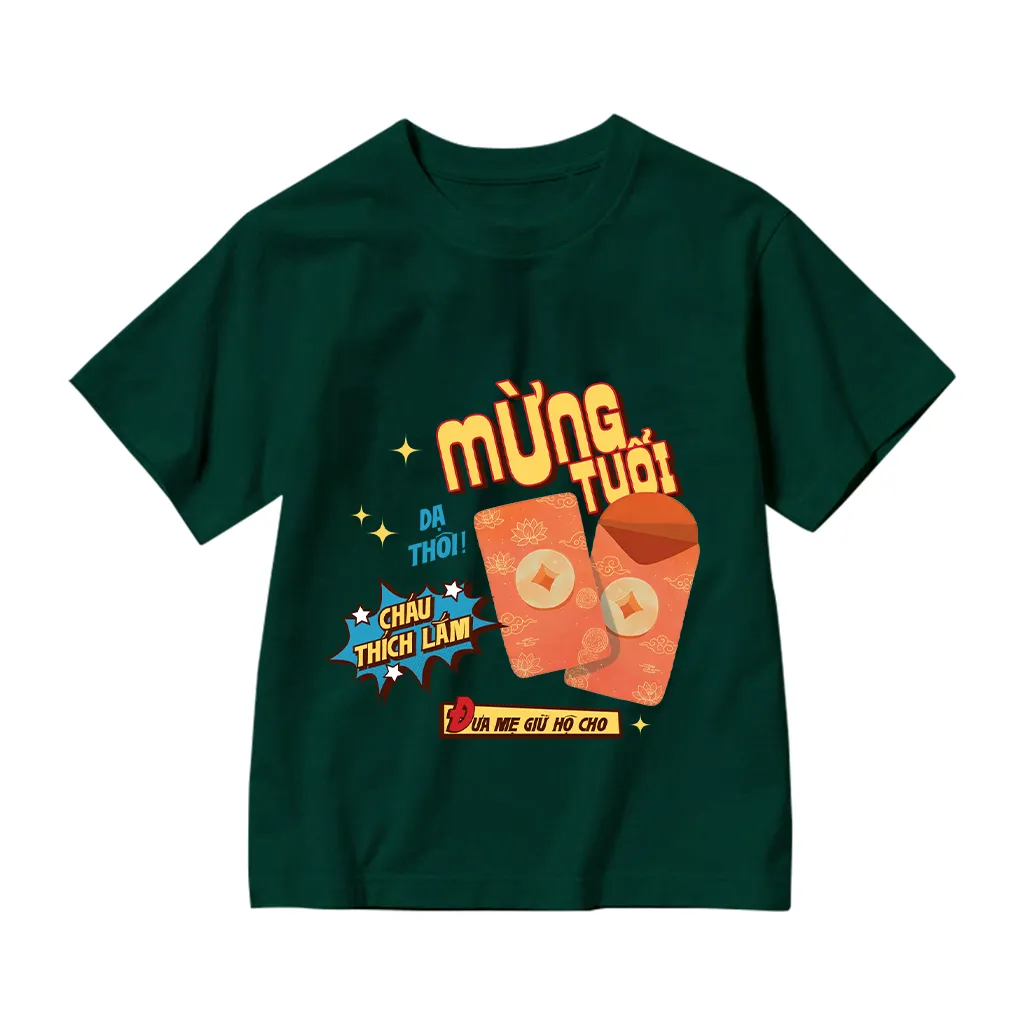 Áo thun kid Kado vải cotton dày dặn thoáng mát nhiều màu Mừng tuổi cho bé in mix 2857_thumbnail_13