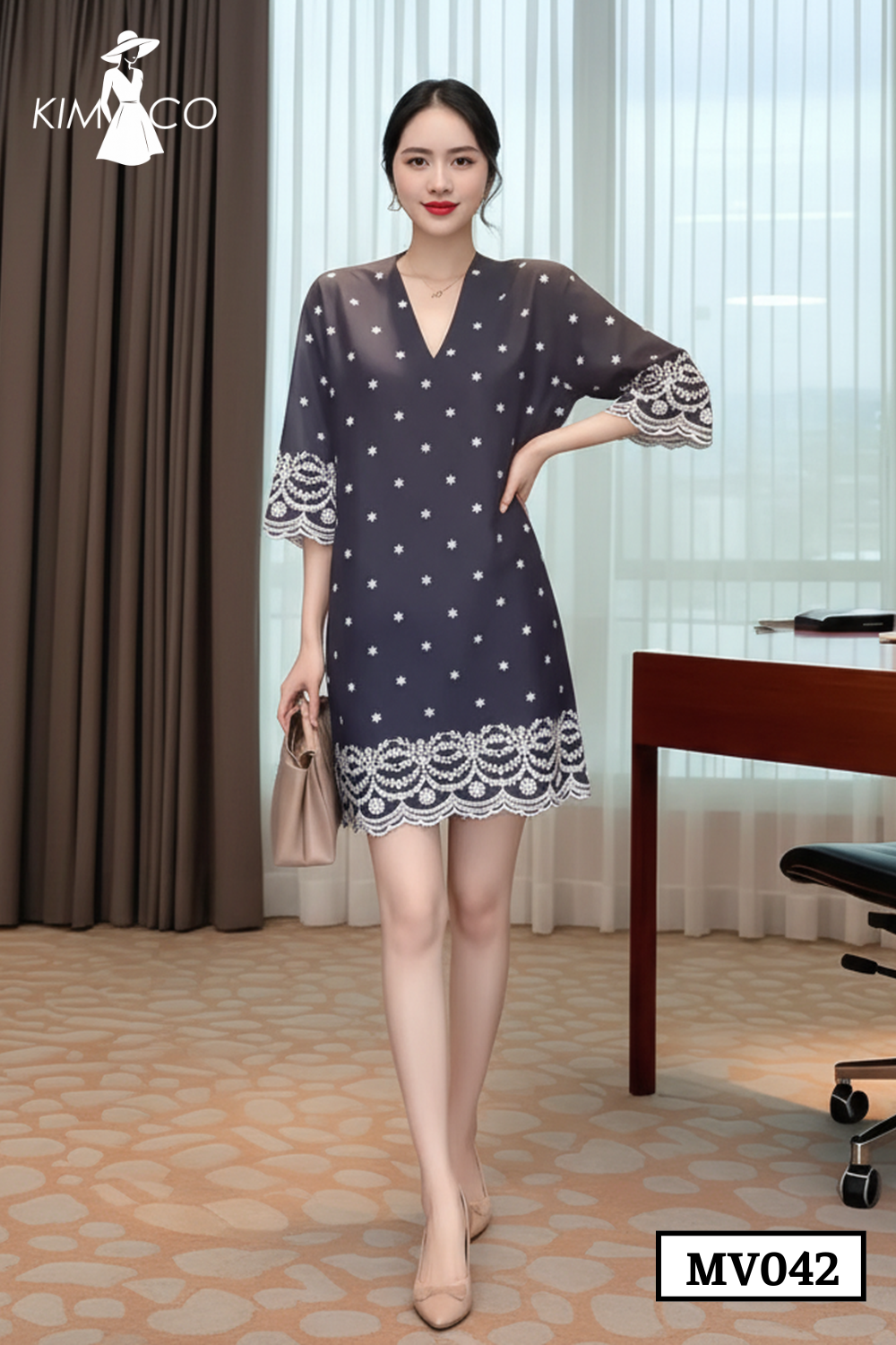 Đầm Starlace Navy Dress - MV042