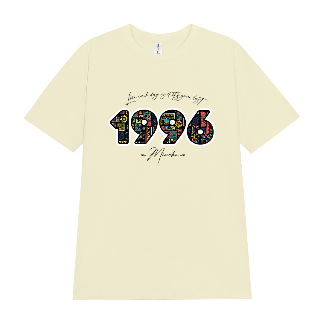 Áo thun nữ in năm sinh 1996 form vừa regular vải cotton 4c thoáng mát ARD1783 Miucho Chic in mix_thumbnail_0