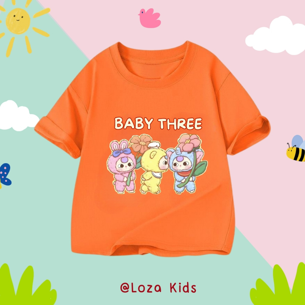 Áo thun bé gái in hình Baby three - Loza Kids AT2914_thumbnail_8