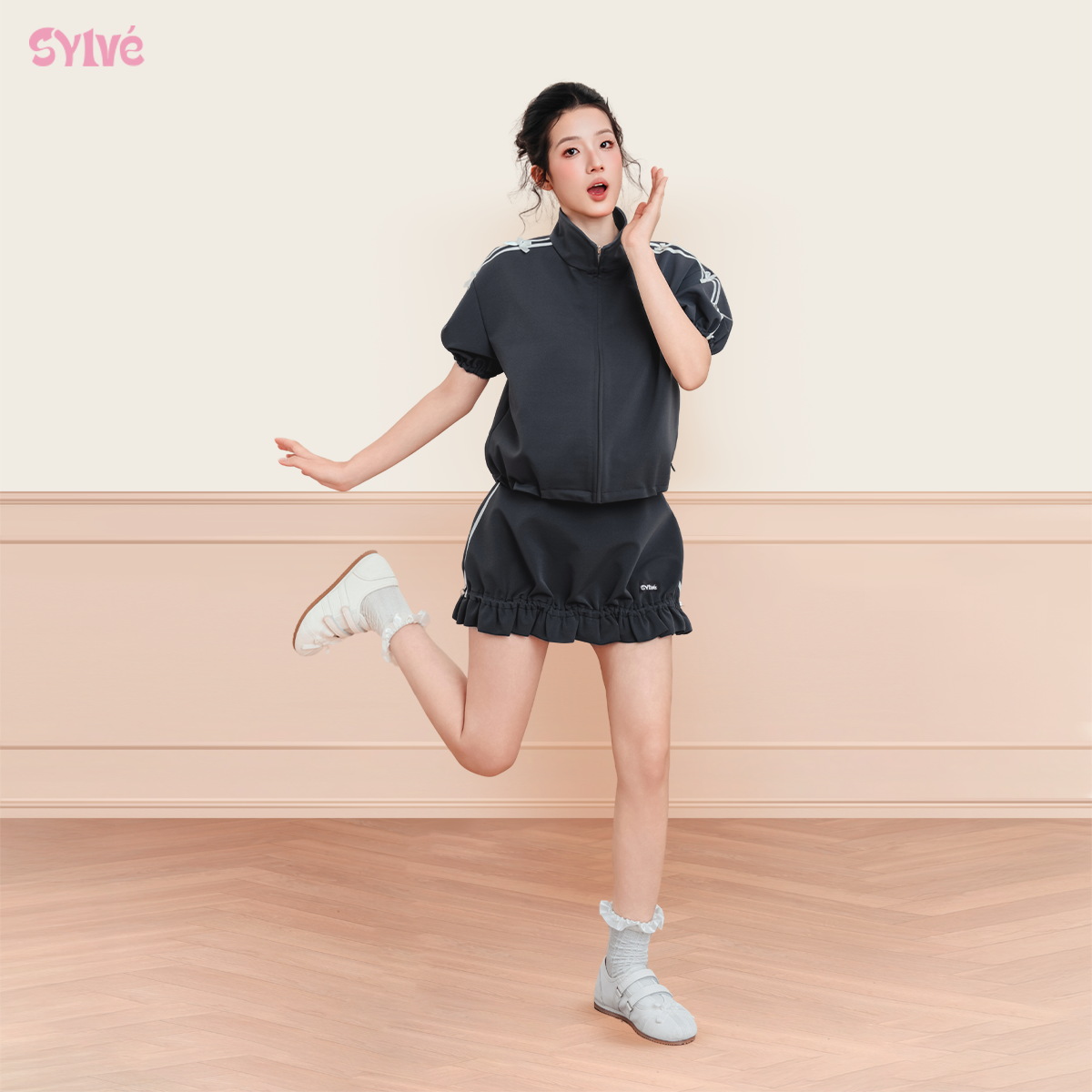 Set Váy Gió SYLVE - ELORA SET - Áo Gió & Chân Váy Gió Ngắn Thiết Kế Thời Thượng Chất Liệu Cao Cấp ST05_thumbnail_2