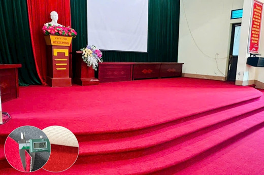 Thảm văn phòng mầu đỏ nhập khẩu