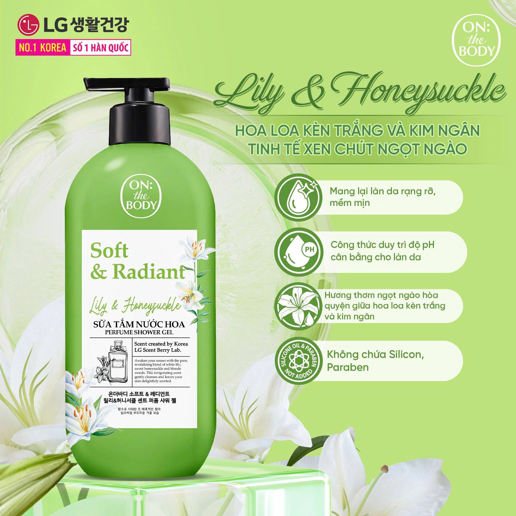 Sữa Tắm Hương Nước Hoa ON 500ml