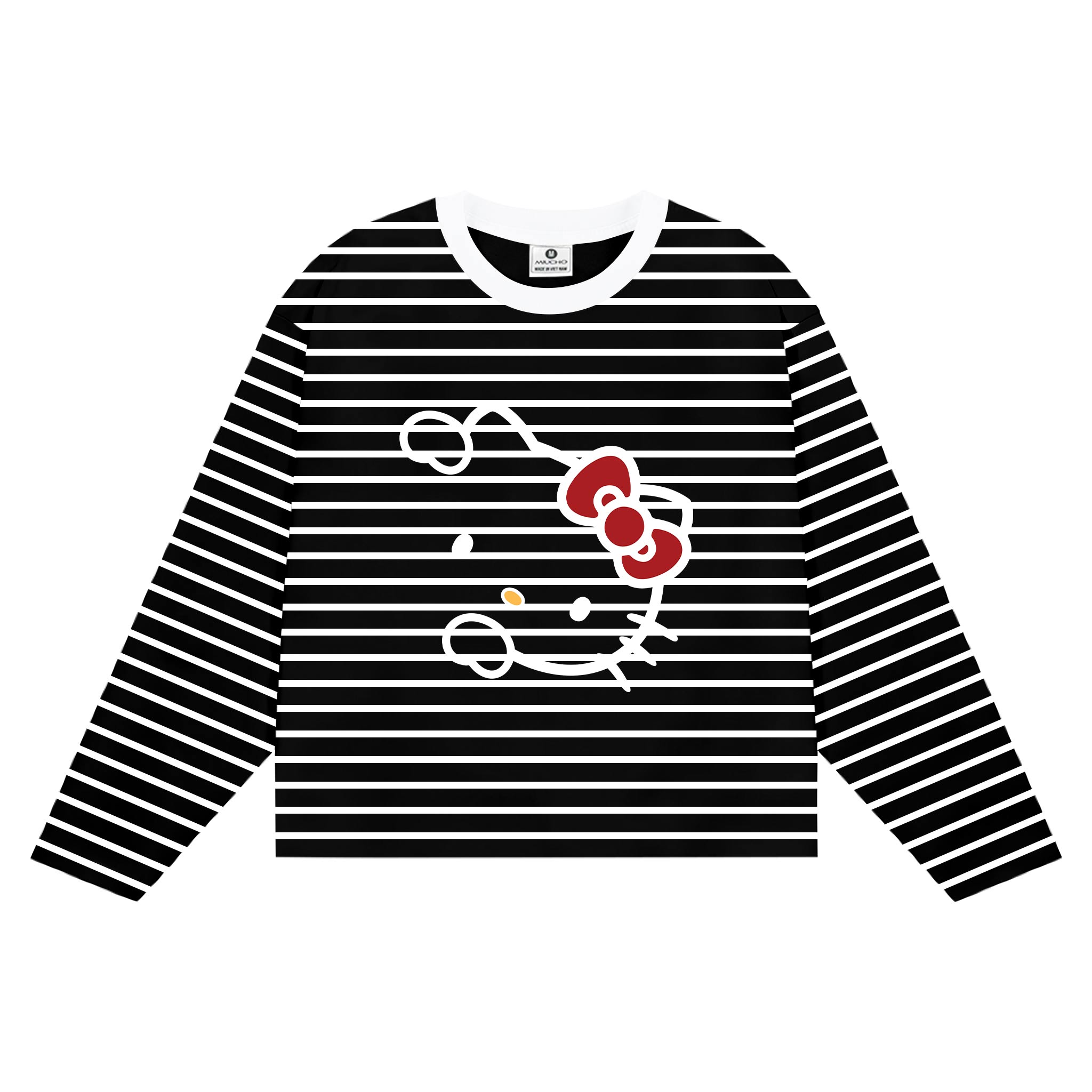 Áo thun nữ form boxy tay dài Miucho vải borip thoáng mát dày dặn hello kitty in mix 2692_thumbnail_10