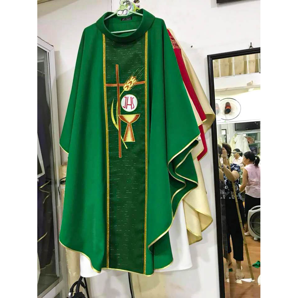 Áo lễ linh mục màu xanh - Qùa tặng tân linh mục - Qùa tặng cha xứ