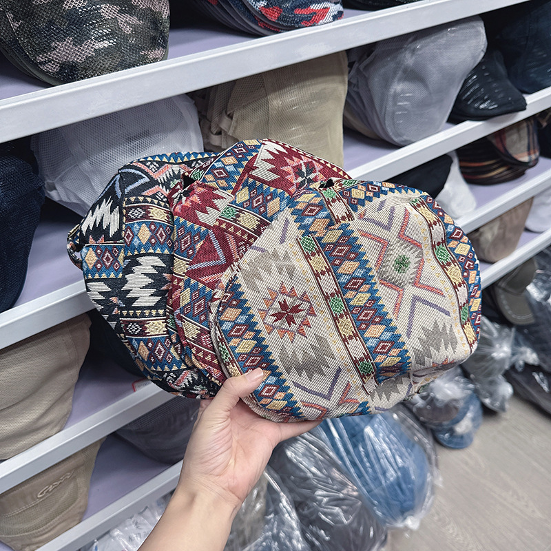 Mũ beret hoạ tiết thổ cẩm HZ2528_thumbnail_16