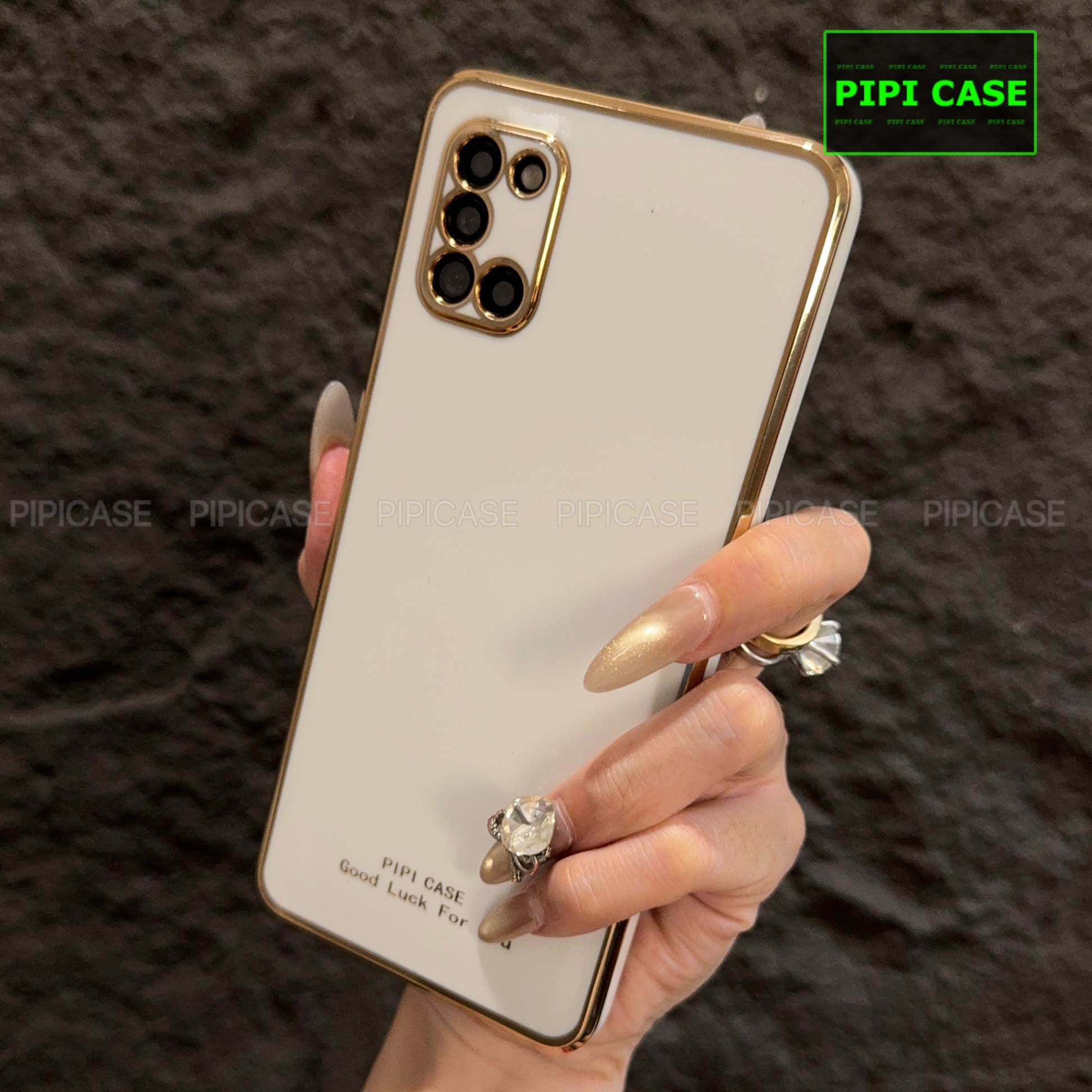 Ốp Lưng Samsung A31 - Royal - Trắng
