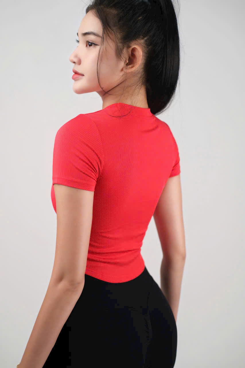 Áo Thun Thể Thao Tay Ngắn Mitao Vạt Bầu_thumbnail_6