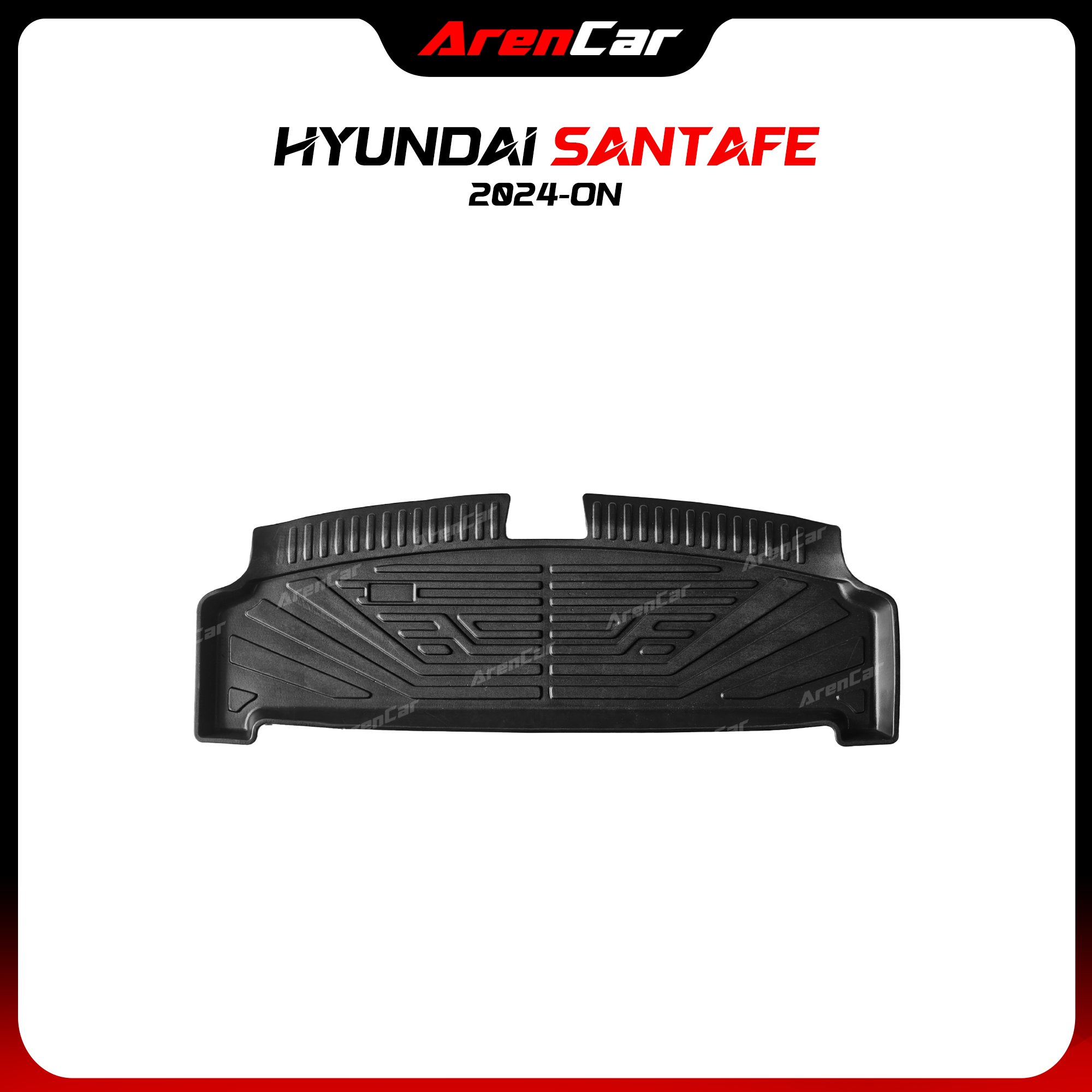 Thảm lót cốp nhựa đúc TPE Hyundai Santafe