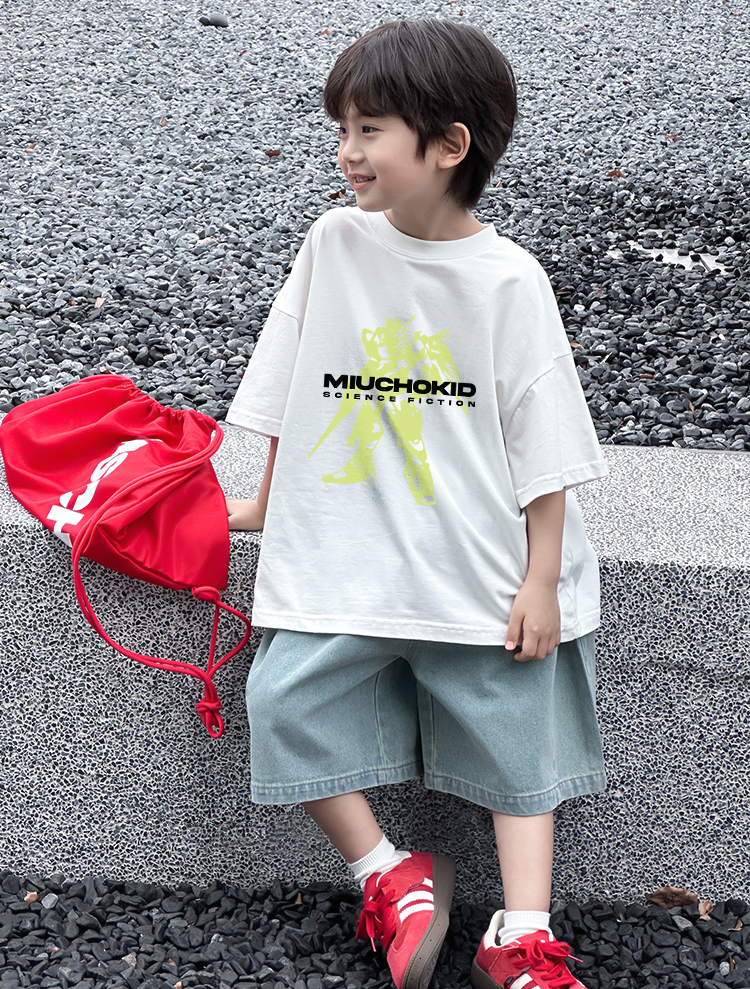 Áo thun bé trai form rộng đi chơi đi học AED2420 Miucho Kid vải cotton thoáng mát in mix_thumbnail_6