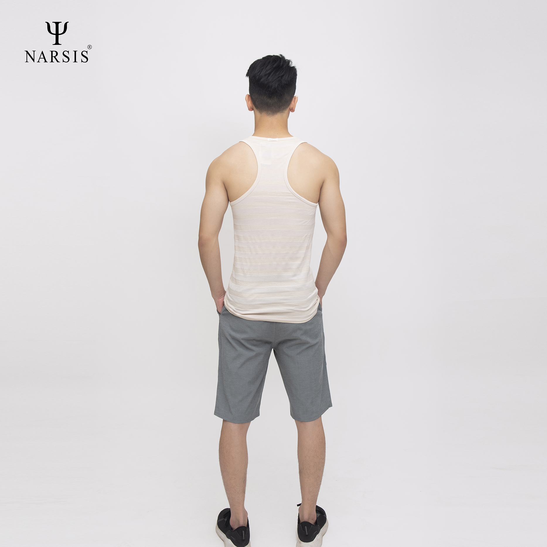 ÁO MAY Ô NAM D4043 NARSIS VẢI COTTON MỀM MẠI, CO GIÃN TỐT, VẢI THOẢI MÁI VẬN ĐỘNG, HÚT ẨM TỐT_thumbnail_0