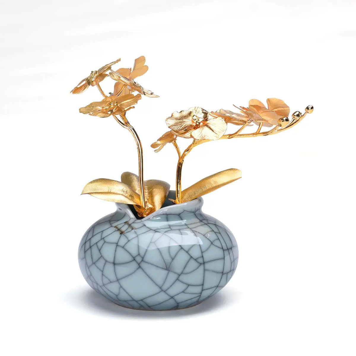 Lọ hoa lan hồ điệp mạ vàng 24k _thumbnail_0