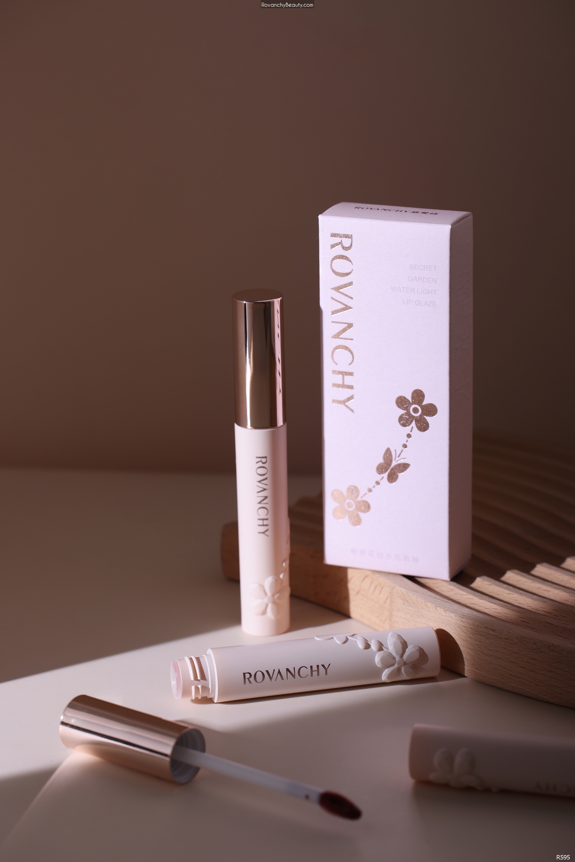 R595 Son Kem Lì FLOWER WATERY Lên Màu Chuẩn, Bền Môi, Không Trôi – Lip Glaze Căng Bóng, Dưỡng Ẩm_thumbnail_5