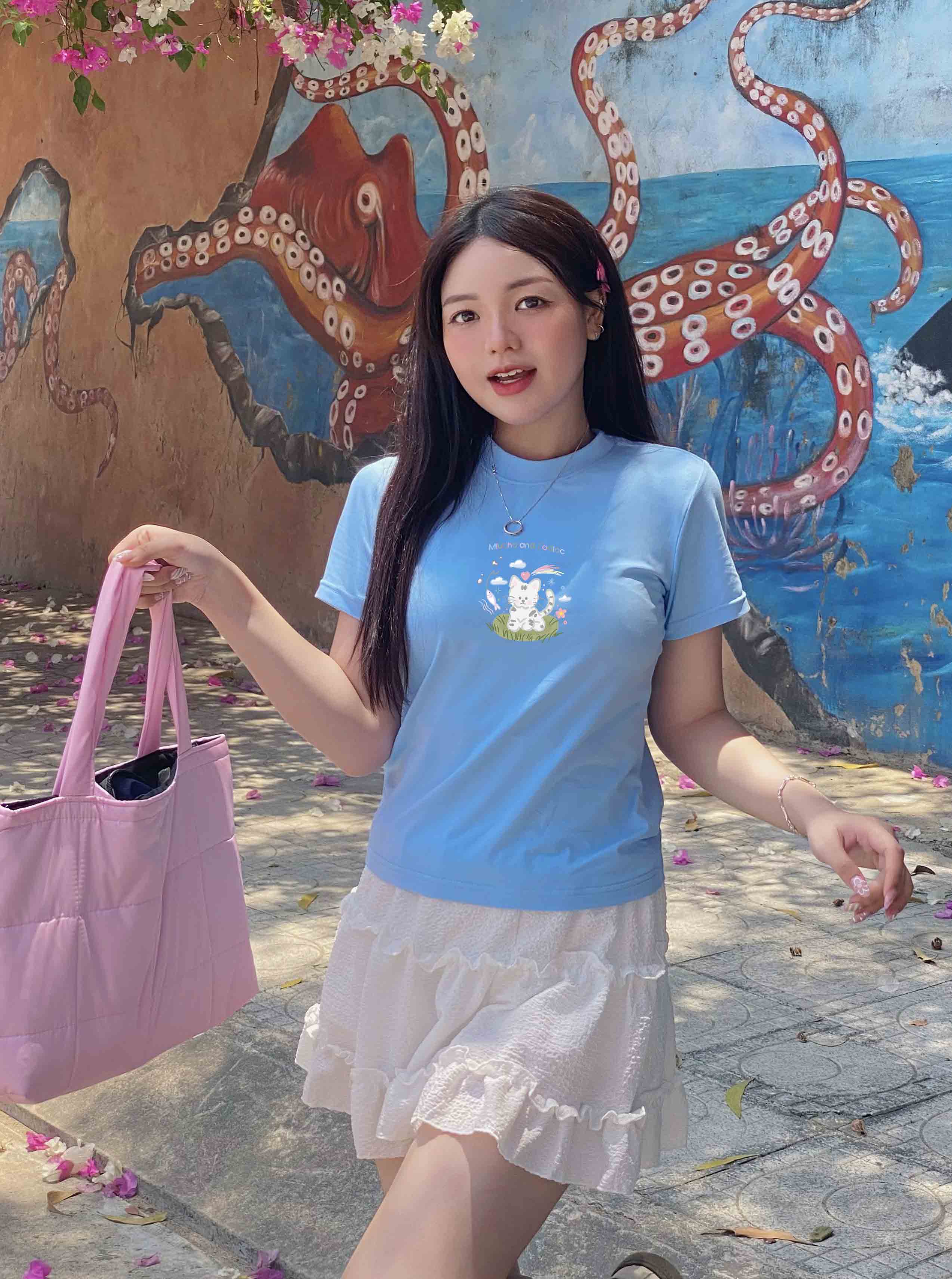 Áo baby tee 12 con giáp tuổi Mão ( tuổi mèo) ABD398 Miucho cotton cổ tròn in graphic_thumbnail_7