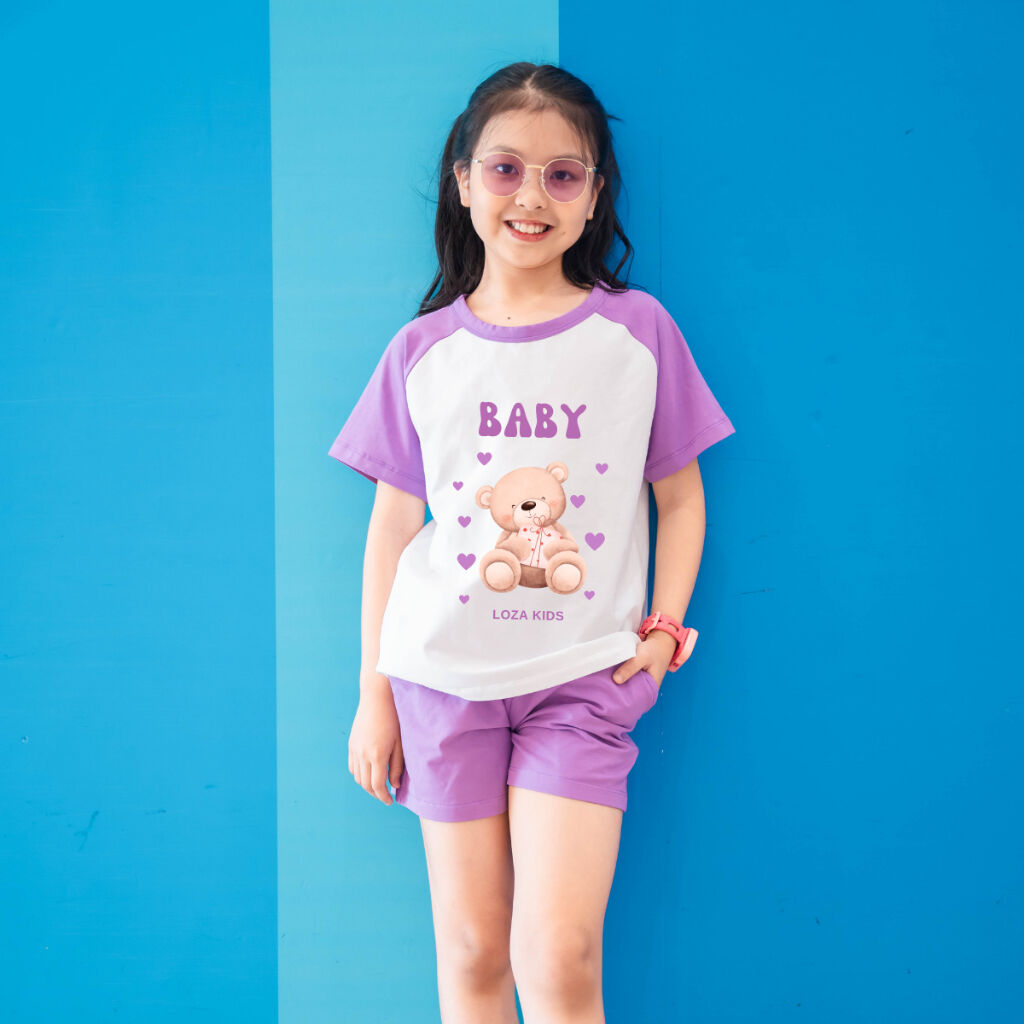Bộ đồ bé gái in hình nhiều mẫu - Loza Kids G0185_thumbnail_3