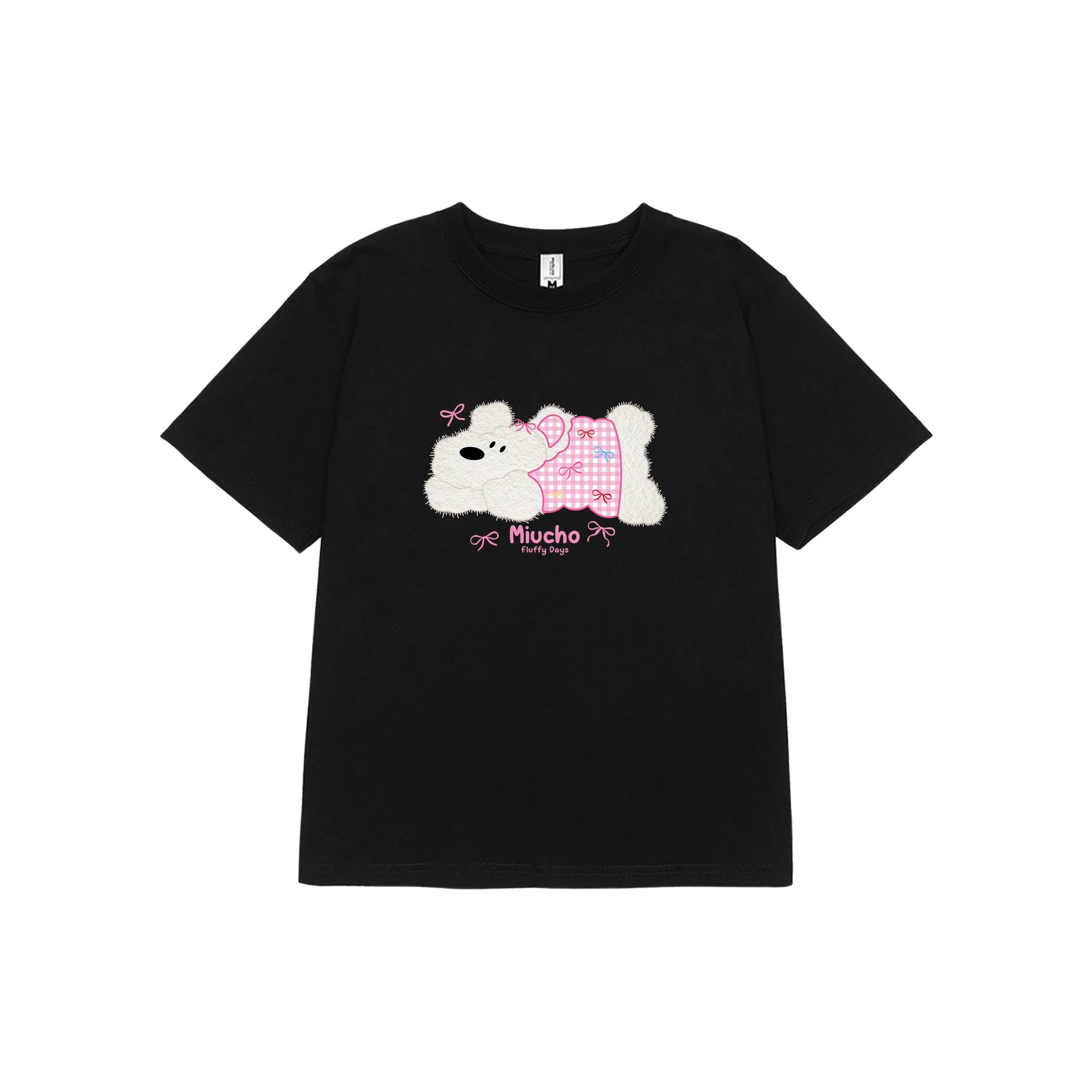 Áo baby tee nữ dễ thương in mix 2519 Miucho vải cotton co giãn thoáng mát cổ tròn tay ngắn_thumbnail_7