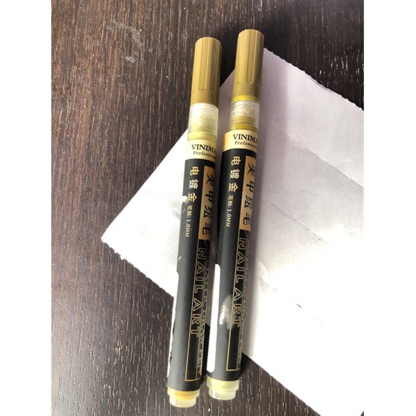 Bút mực vẽ line Vinimay chính hãng màu vàng đồng