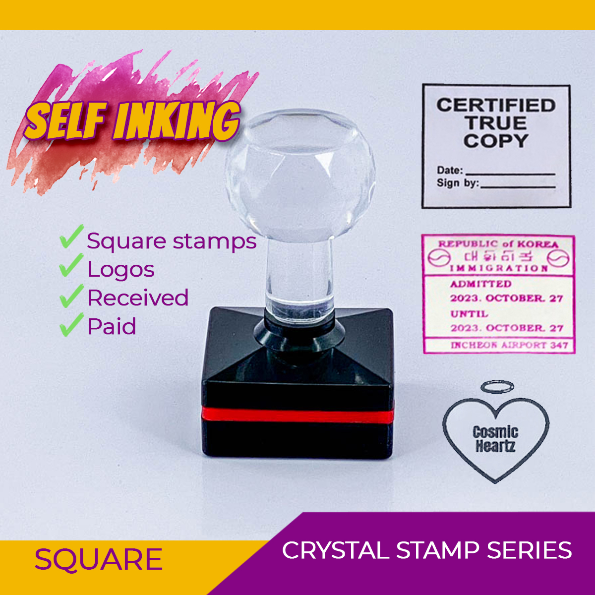 Crystal Square Stamp
