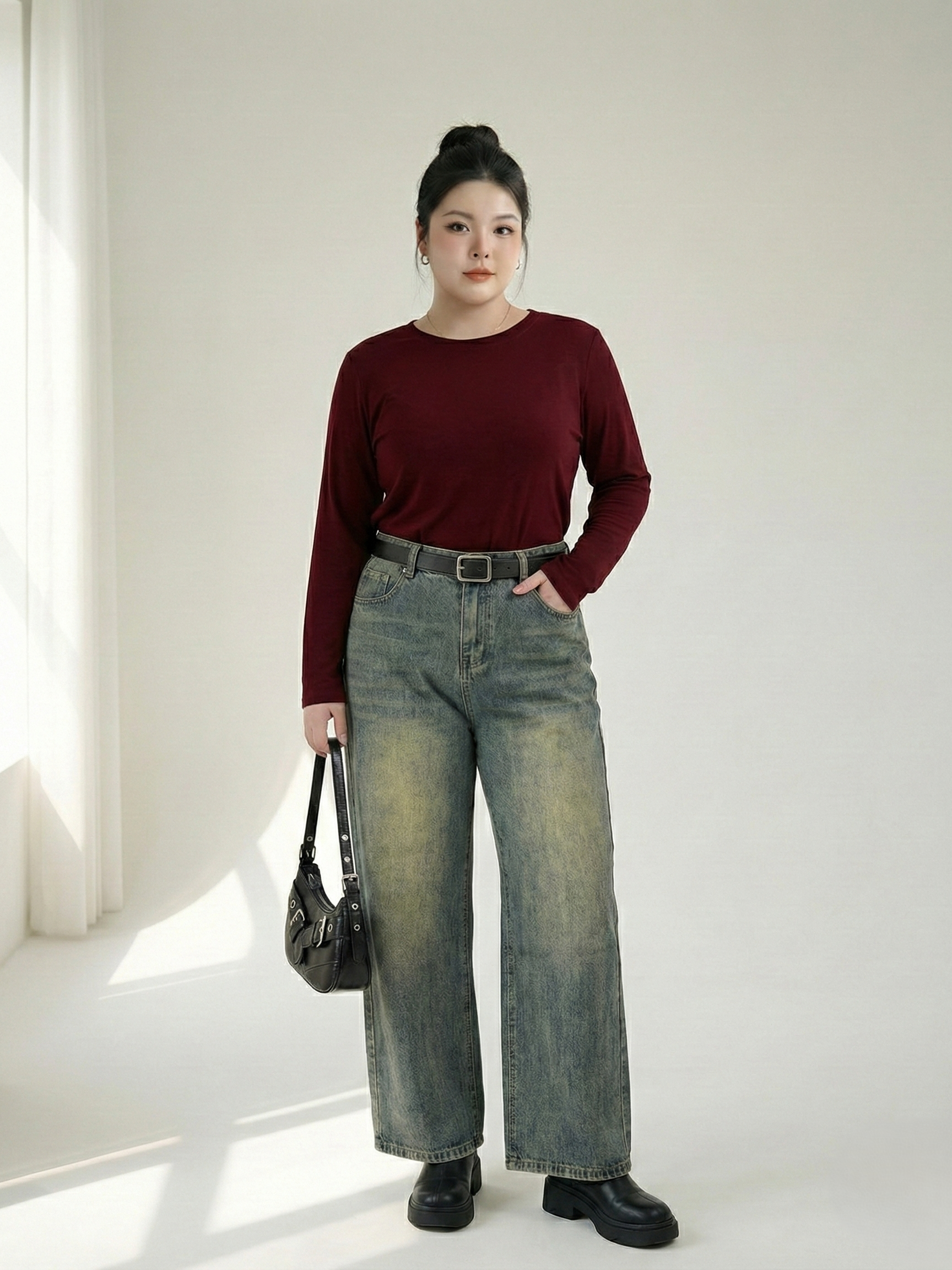 BIGSIZE NỮ - Quần suông nấm lùn T- QJ5041