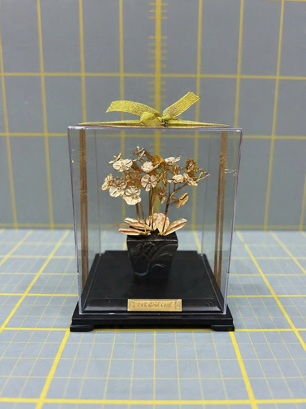 Chậu hoa lan 6 nhánh mạ vàng 24k _thumbnail_3