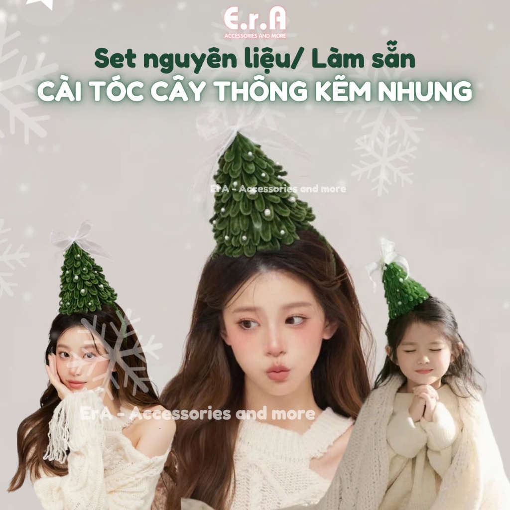 Cài tóc Cây thông Noel