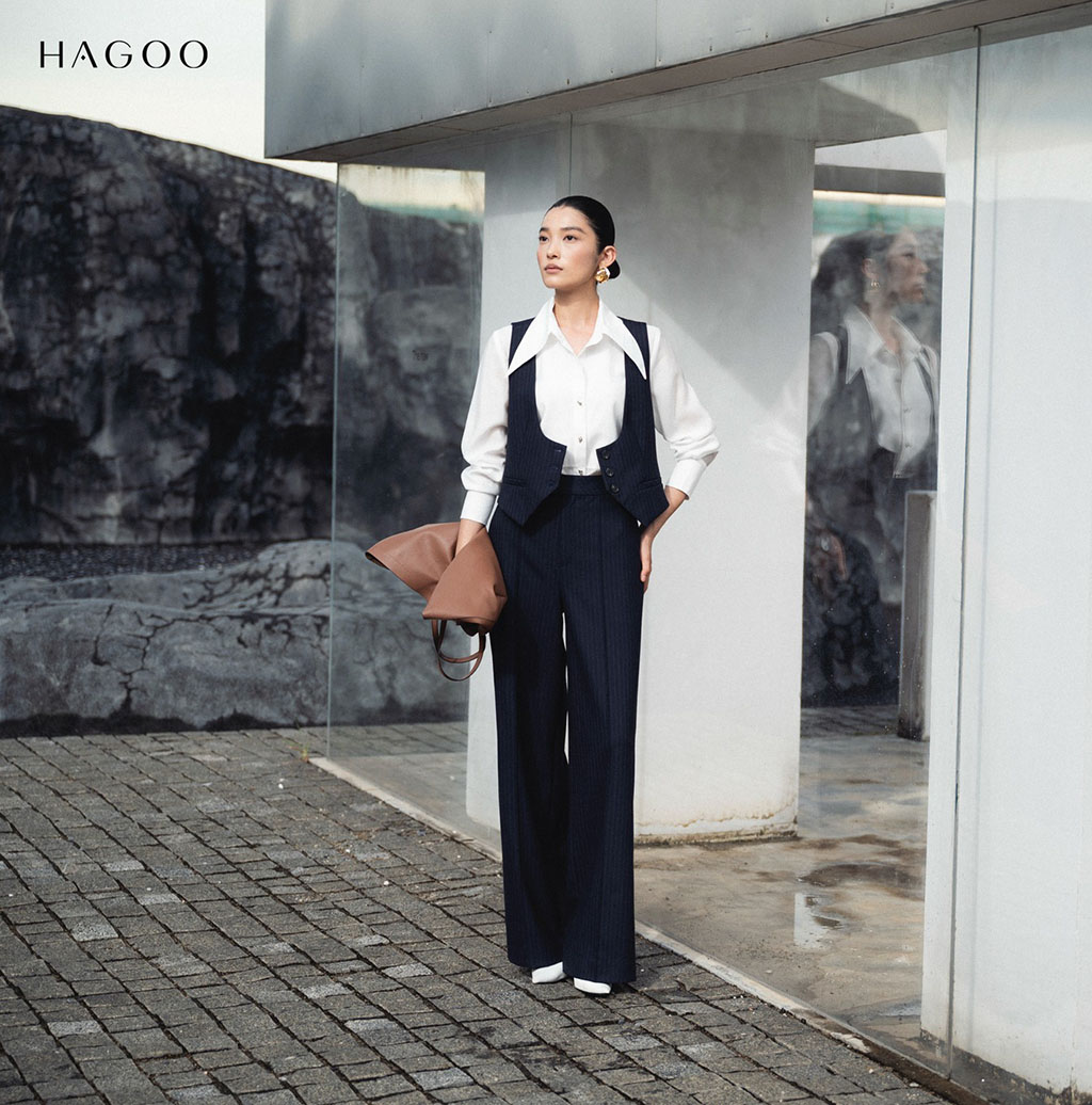 Quần suông kẻ cạp quai nhê HAGOO_thumbnail_2