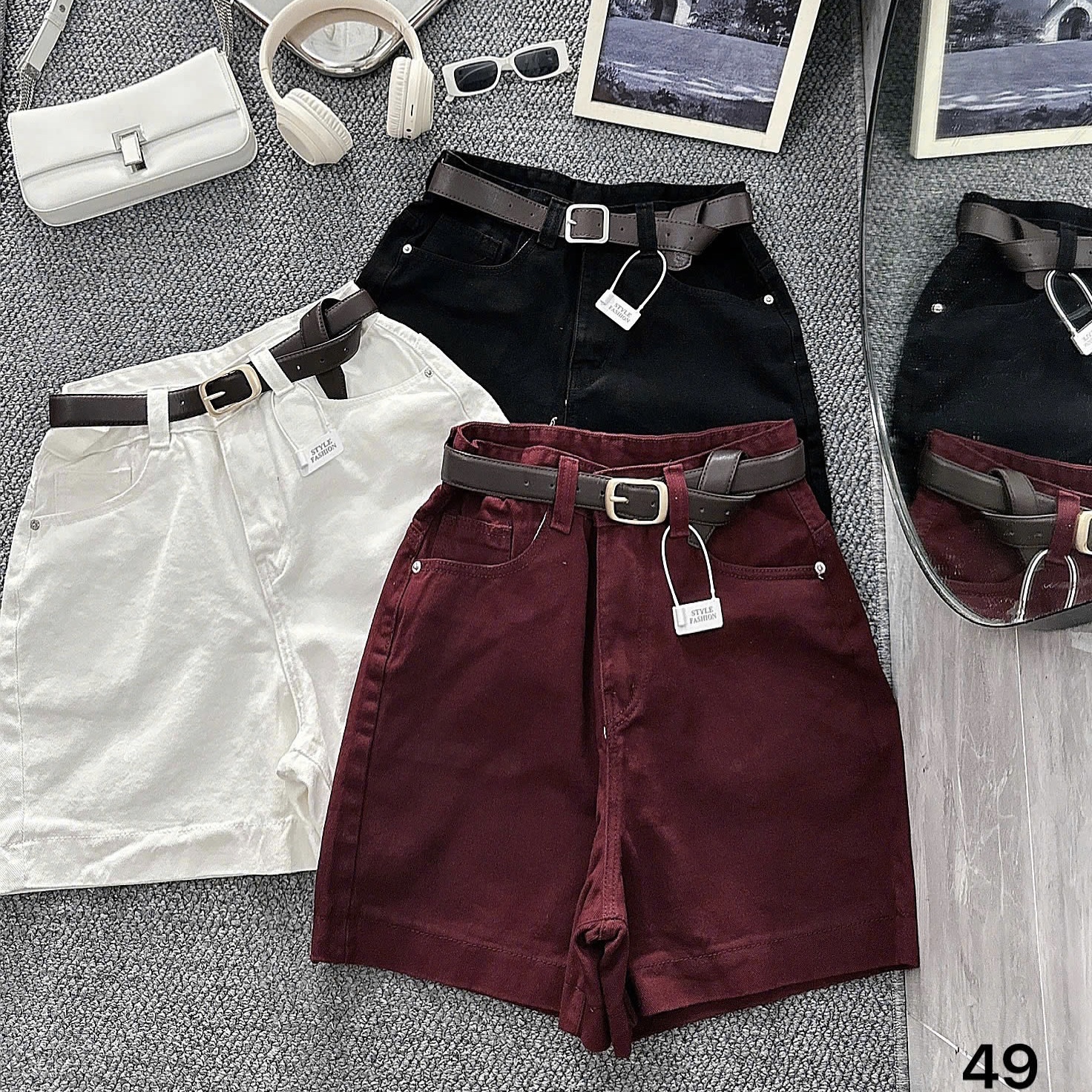 Quần short lửng thêu nơ kaki jean bigsize QSJ049 dành cho nàng béo mập từ 55-90kg_thumbnail_25