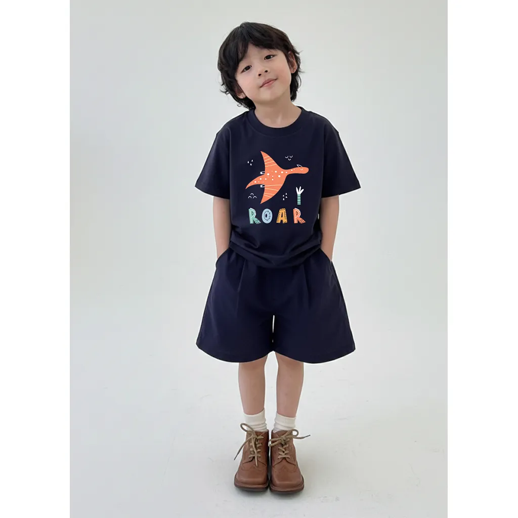 Áo thun bé trai bé gái ROAR Kado 3224 form rộng_thumbnail_2