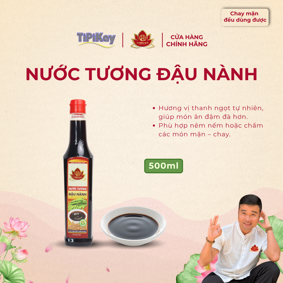Nước Tương Đậu Nành 500ml TPNTDN500ML
