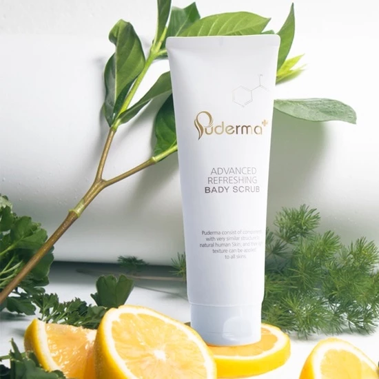 Tẩy da chết Body Puderma Advanced Refeshing Bady Srub giúp da mịn màng