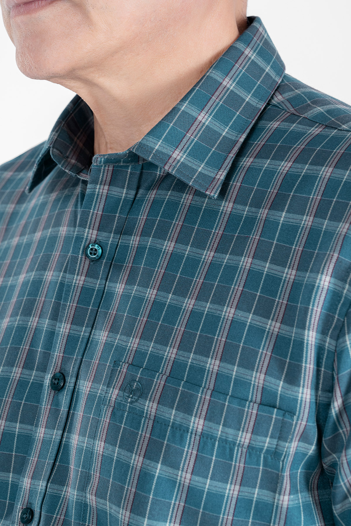 Áo Sơ Mi Caro Dài Tay Nam Trung Niên Sợi Tre Khử Mùi Chống Nhăn_thumbnail_9