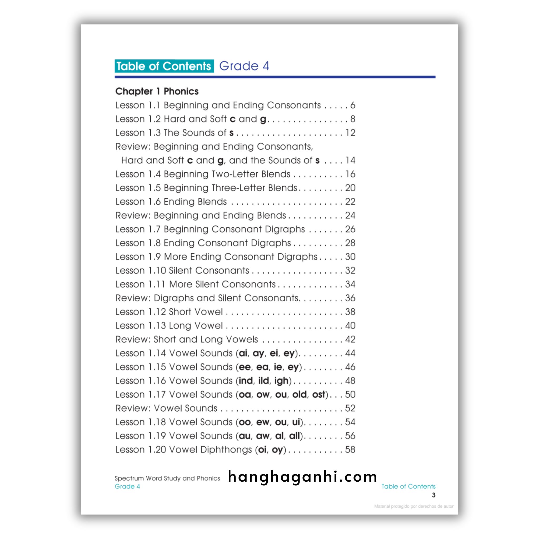Sách Spectrum Word Study and Phonics Workbook Grade 4_thumbnail_1