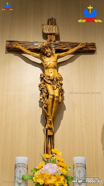 Bộ bàn thờ gỗ Trai lũa Lộ Đức tượng 50cm_thumbnail_4