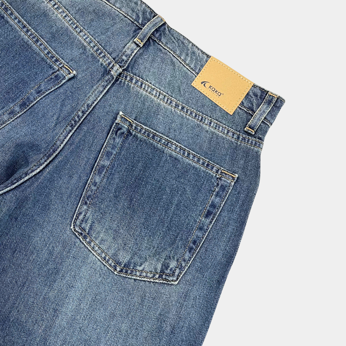 Quần Jean ống rộng Basic Túi trơn_thumbnail_6