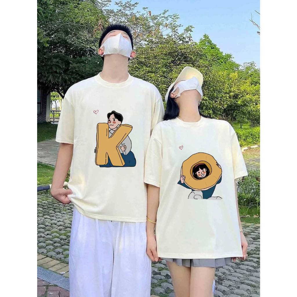 Áo thun couple cặp đôi local brand form rộng ATD763 Miucho cotton cổ tròn in artwork_thumbnail_5