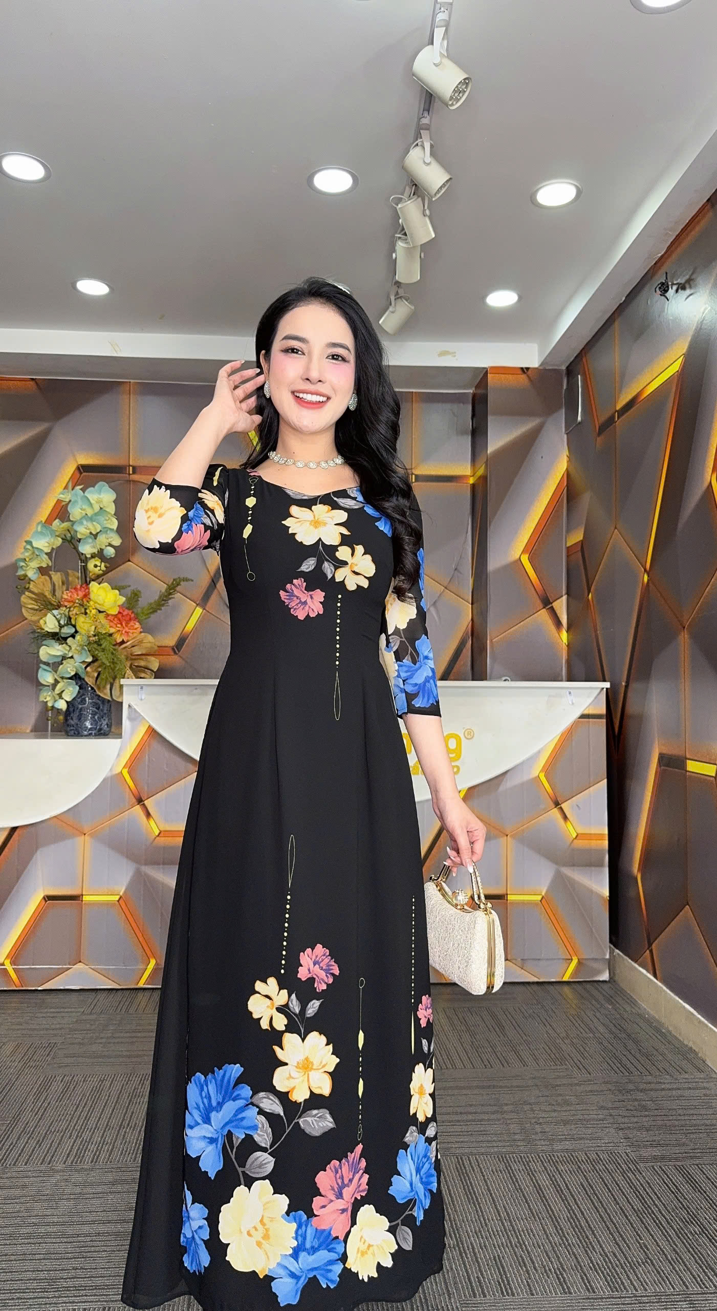 Đầm giả áo dài - Y1398 - Thương hiệu Zonbig_thumbnail_9