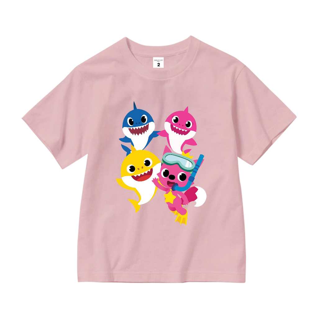 Áo thun bé gái Baby Shark cá mập AED688 Miucho Kid 100% vải cotton thoáng mát basic_thumbnail_8
