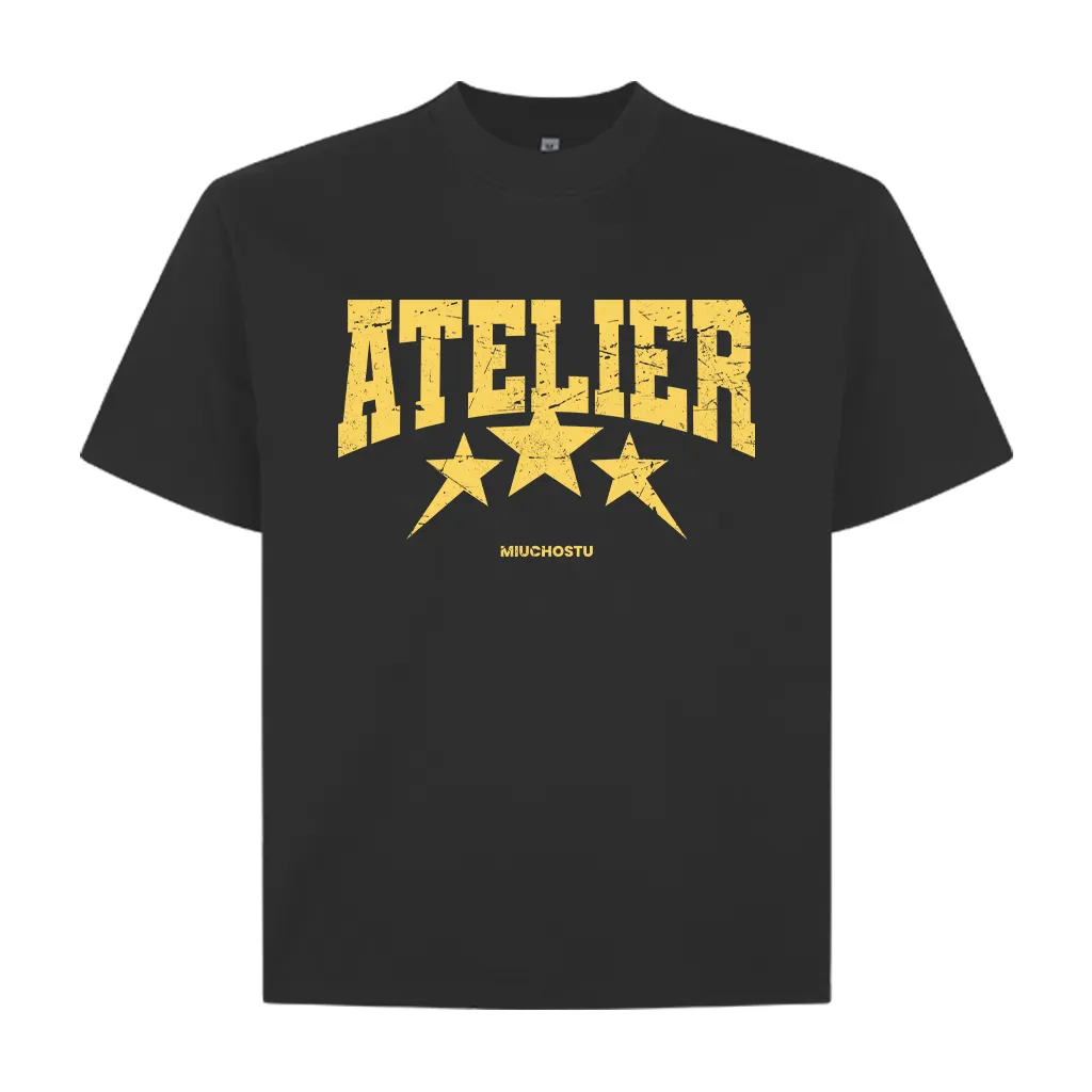 Áo thun boxy unisex Miucho Club vải cotton mềm mại thoáng mát Atelier in mix 2673_thumbnail_10