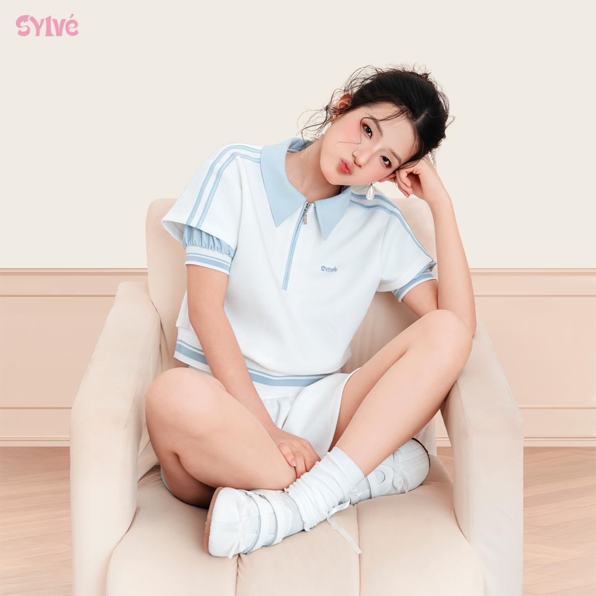 Set Váy Polo SYLVE - AVELIN SET - Áo Polo & Chân Váy Ngắn Chất Liệu Cao Cấp ST01_thumbnail_3