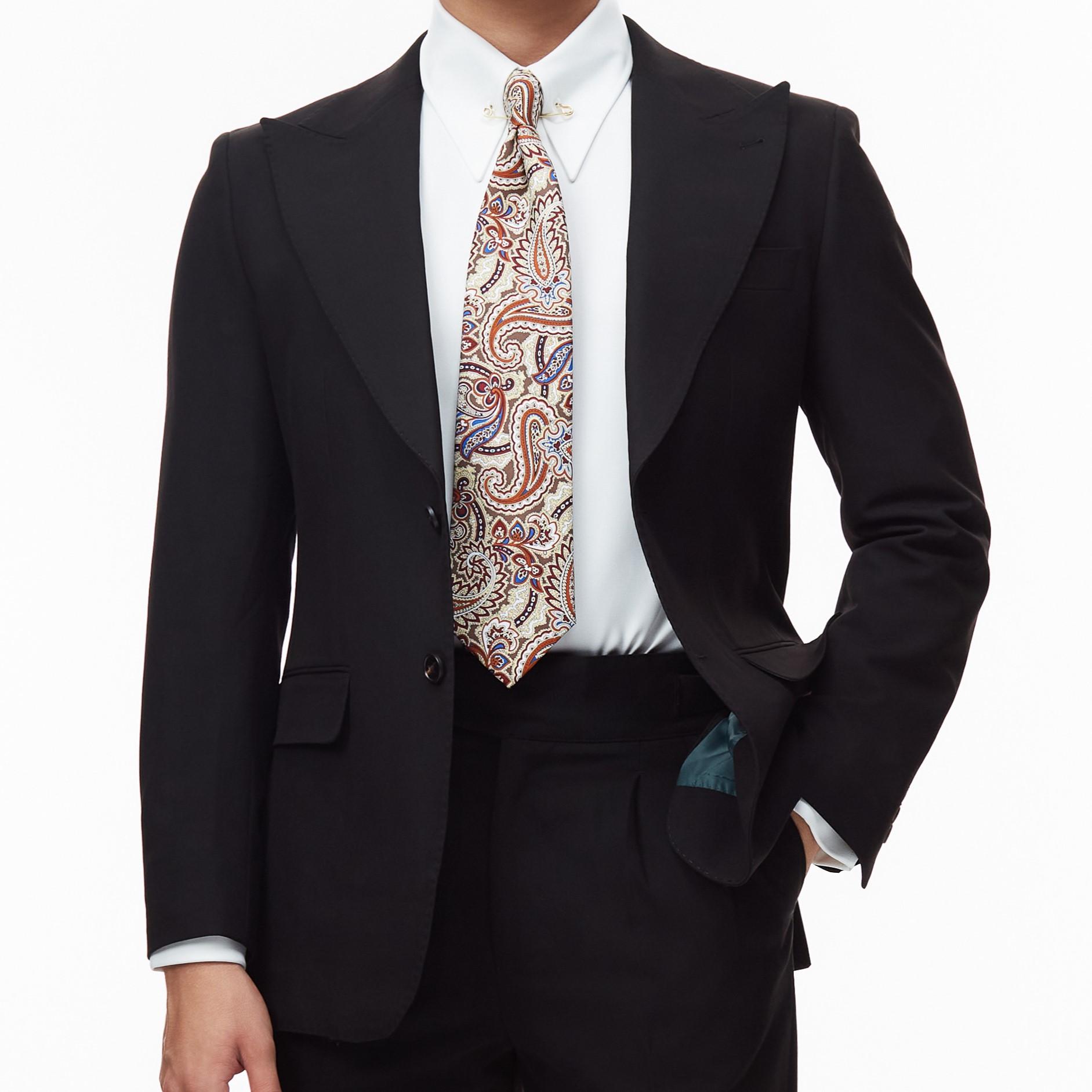 Bộ Suit Milano Đen (Jacket + Waistcoat + Trousers)_thumbnail_4