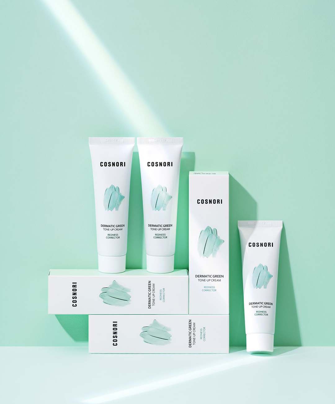 COSNORI DERMATIC GREEN TONE-UP CREAM - Kem Nâng Tông Da Tự Nhiên Hiệu Chỉnh Sắc Đỏ Cosnori - Niacinamide, Rau Má, HA - 50ml - [C028]_thumbnail_3