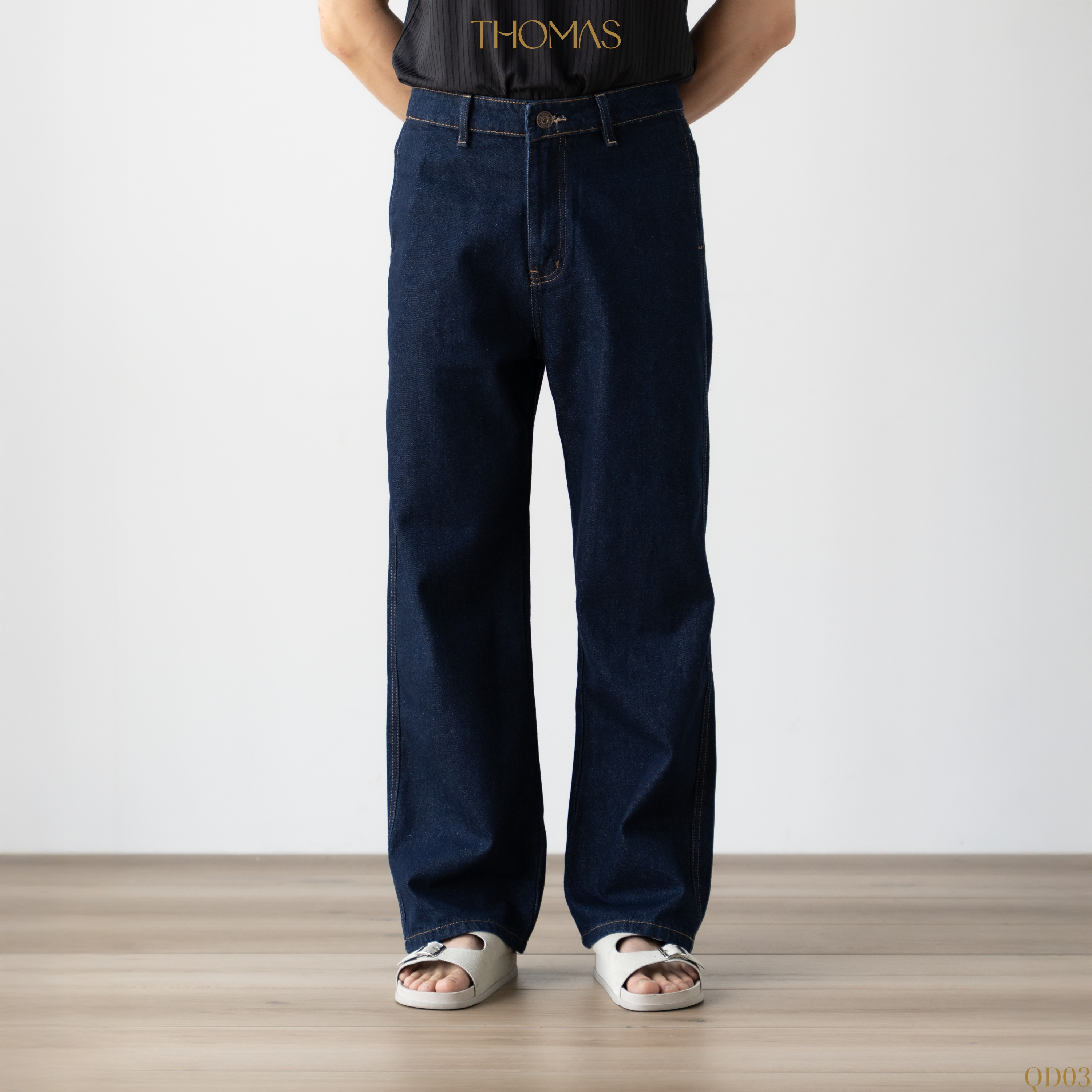 Quần Dài Luca Vải Kaki Form Straight_thumbnail_9