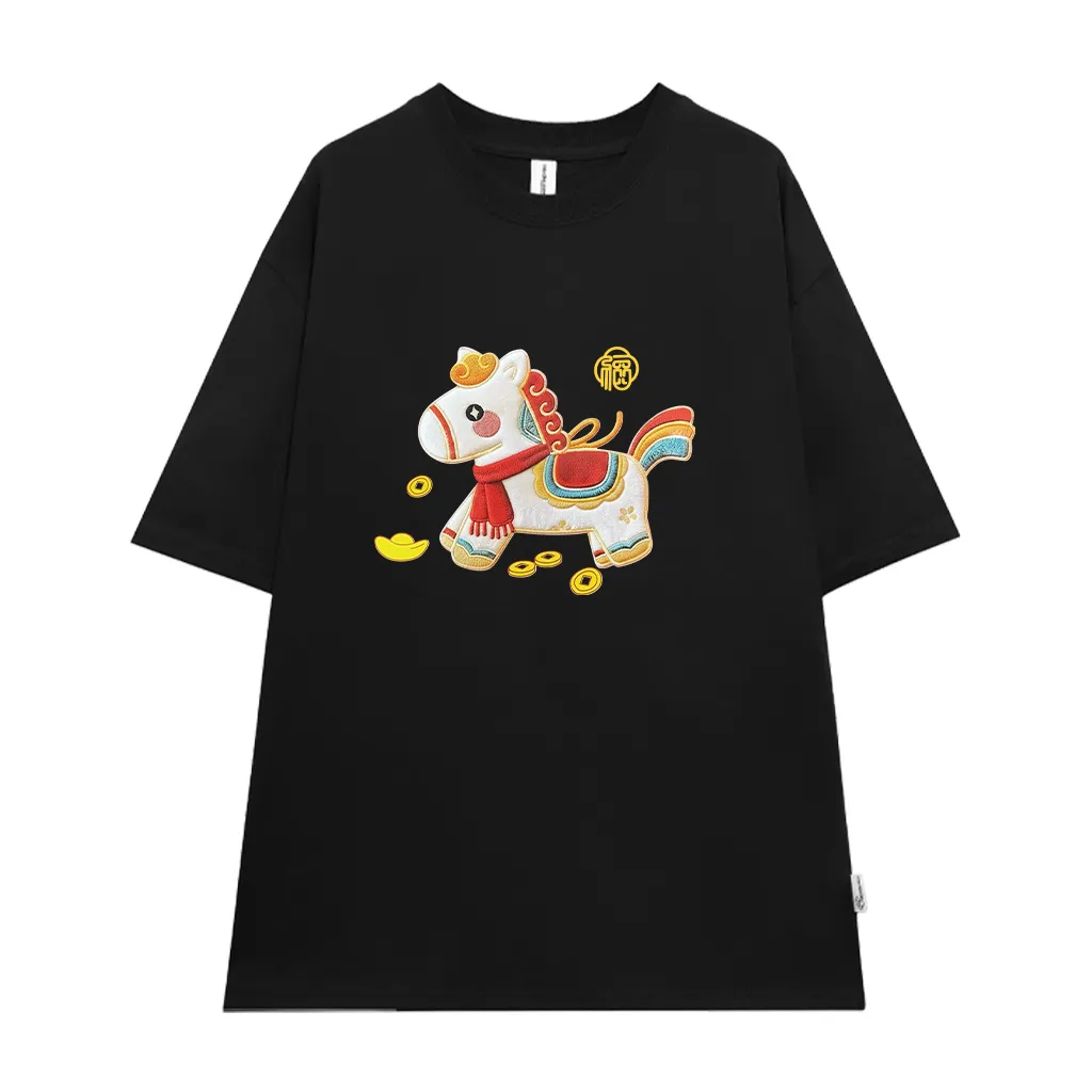 Áo thun bé và gia đình Kado vải thoáng mát thấm hút tốt Ngựa Kỳ Lân 2963_thumbnail_9