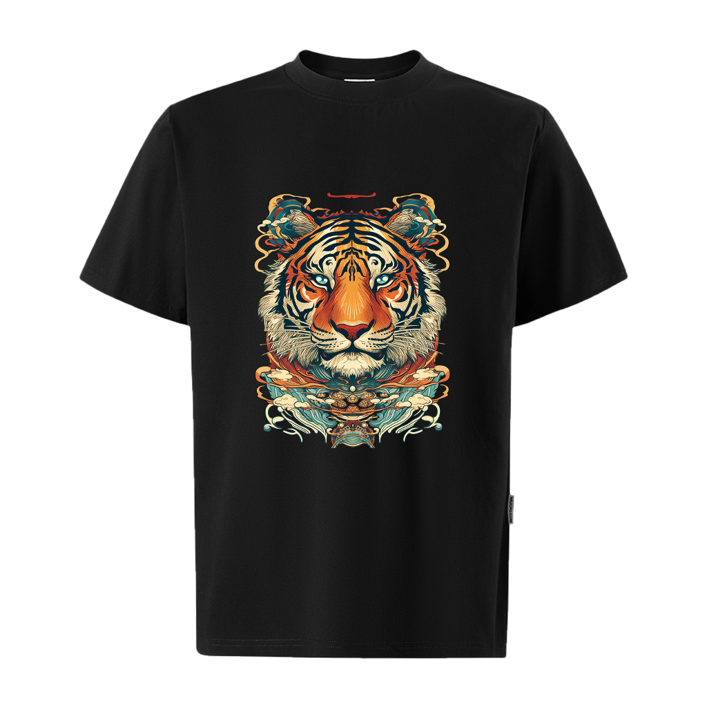 Áo thun nam form rộng 12 con giáp tuổi Dần ATD479 Miucho Iconic cotton cổ tròn in graphic_thumbnail_9