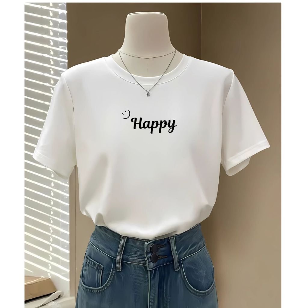 [Form Rộng] Áo phông nữ màu trắng in hình nhiều mẫu - LOZA G0274_thumbnail_2