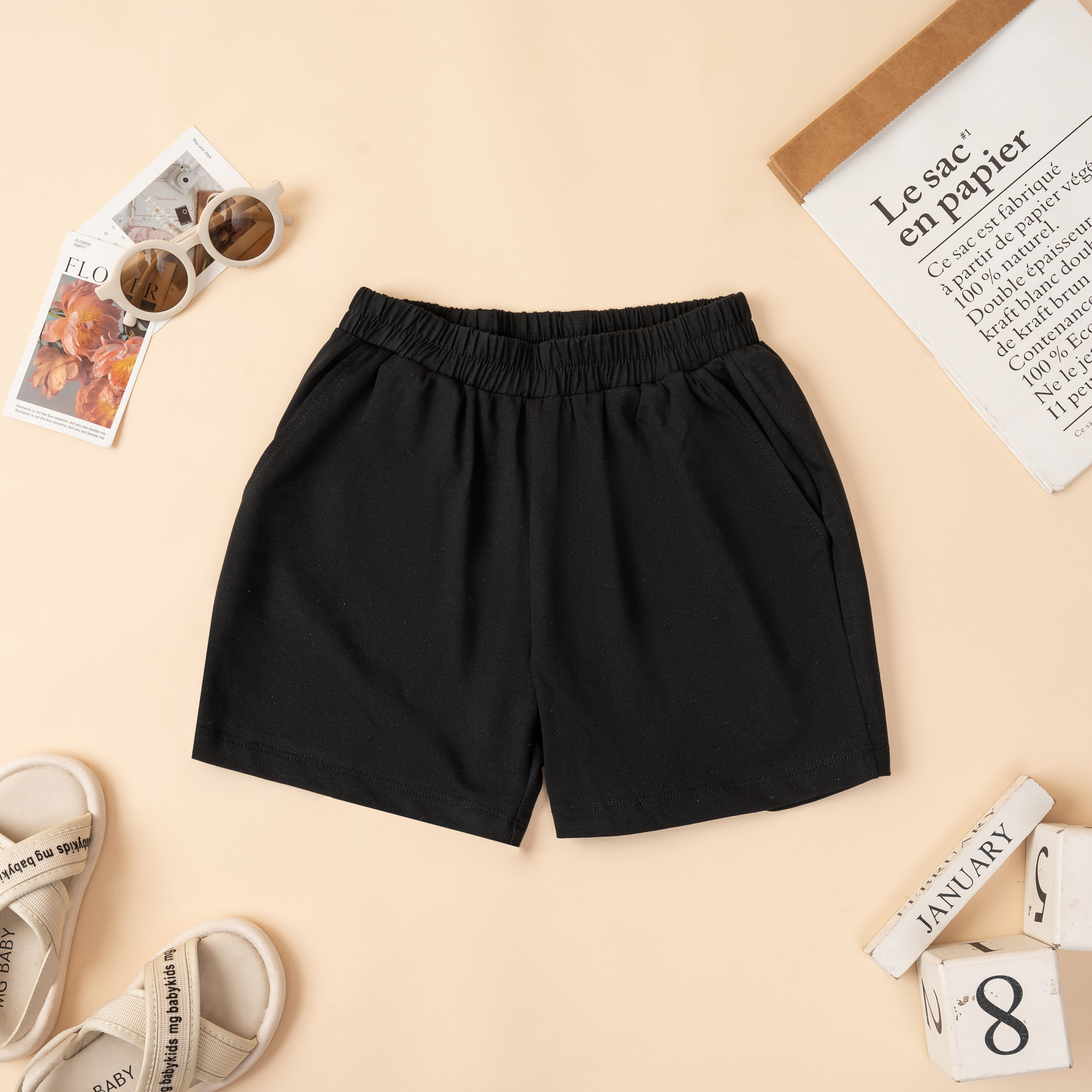 Quần đùi cho bé gái và bé trai chất cotton - Quần đùi cho bé cân nặng từ 15-40kg Loza Kids QT7003_thumbnail_7